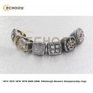 1974 1975 1978 1979 2005 2008 6pcs Super Bowl Pittsburgh Steelers Cham