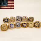 11pcs/set NY Yankees World Series Baseball Replica Championship Rings