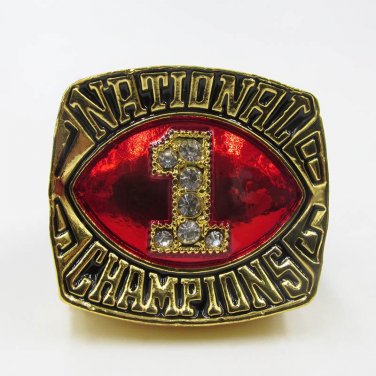 1985 Oklahoma Sooner Dixon Championship Ring Replica Size 11-in Underw