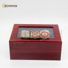 3 pcs 1982 1987 1991 redskin super bowl championship ring set with box