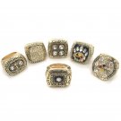 6pcs/set 1974 1975 1978 1979 2005 2008 Pittsburgh Steelers super bowl