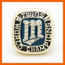 Men Hot selling 1987 Minnesota Twins World Series Championship Ring Bi