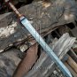 Damascus Steel Knife Custom Handmade - 30.00" inches Damascus Steel Sword