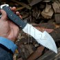 Damascus Steel Knife Custom Handmade - 12.00" inches Stainless Steel Tracker knife