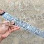 Damascus Steel Knife Custom Handmade - 21.00" inches Damascus Steel Hunting knife