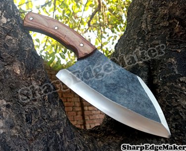 Damascus Steel Knife Custom Handmade - 12.00" inches D-2 Steel Chef Cleaver