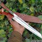 Damascus Steel Knife Custom Handmade -17.00" inches D-2 Steel Chef knife san mai Blade