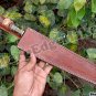 Damascus Steel Knife Custom Handmade -17.00" inches D-2 Steel Chef knife san mai Blade