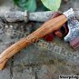 Damascus Steel Knife Custom Handmade - 20.00" inches High Carbon steel hatchet etched blade