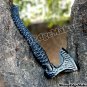 Damascus Steel Knife Custom Handmade -  20.00" inches High Carbon steel hatchet Forged head