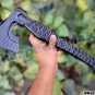 Damascus Steel Knife Custom Handmade - 20.00" inches High Carbon steel hatchet Forged head