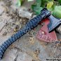Damascus Steel Knife Custom Handmade - 20.00" inches High Carbon steel hatchet Forged head