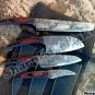 Damascus Steel Knife Custom Handmade - Lot 05 Spring steel Chef knives