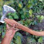 Damascus Steel Knife Custom Handmade - 20.00" inches High Carbon steel hatchet etched blade