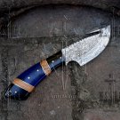 Damascus Steel Knife Custom Handmade -8.00" inches Damascus steel Gut hook skinner knife