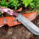 Damascus Steel Knife Custom Handmade -15.00" inches Damascus steel skinner knife