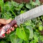 Damascus Steel Knife Custom Handmade -15.00" inches Damascus steel skinner knife