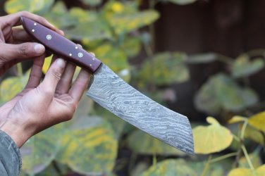 Damascus Steel Knife Custom Handmade -15.00" inches Damascus steel clever
