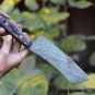 Damascus Steel Knife Custom Handmade -15.00" inches Damascus steel clever
