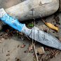 Damascus Steel Knife Custom Handmade -11.00" inches Damascus steel chef knife