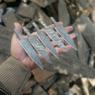 Damascus steel Blank blade knives - Pair 0f 05 Damascus steel sgian dubh blanks