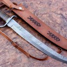Damascus steel Blank blade knives-30" Damascus steel Arabian sword battle ready