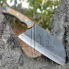 Forged Cleaver Handmade Kitchen Meat chopping Stainless Steel Chef Butcher Knife