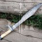 Damascus steel Blank blade knives-30" Damascus steel Spartan sword battle ready
