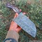 Damascus steel knives-12" Damascus steel Custom handmade cleaver chef knife