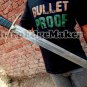 Custom handmade steel knives - 36" Damascus steel fantasy battle ready sword