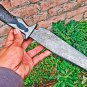 Damascus steel fixed blade survival knife tactical/outdoor/camping/combat knive