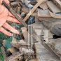 Damascus steel battle sword blade custom handmade full tang hunting forged steel