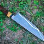 Damascus steel handmade knives-Professional 15" Japanese Kitchen chef knife Gift