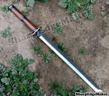 Custom handmade D-2 steel knives 36" Damascus steel sword katana tanto blade