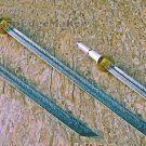 Custom handmade Damascus steel Sword 36" Katana sword combat camping W/sheath