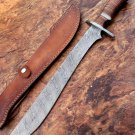 Damascus steel Blank blade knives-30" Damascus steel Hunting sword battle ready