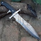 Damascus steel handmade knives 17" Damascus steel hammer textured hunting knife