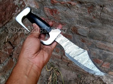 Damascus steel handmade knives - 15" Damascus steel mini spartan sword