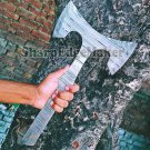 Viking double edge Axe Damascus steel custom handmade/hunting/battle forged