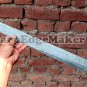Custom handmade Damascus steel knives 30" Damascus steel Machete/camping sword