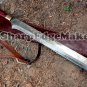 Custom handmade Damascus steel knives 30" Damascus steel Machete/camping sword