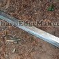 Custom handmade Damascus steel knives 30" Damascus steel Machete/camping sword