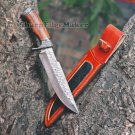 Damascus steel Hunting knives-14" Damascus steel bowie knife/survival/camping