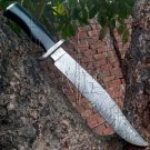 Damascus steel handmade knives 17" Beautiful Damascus steel feather pttern bowie