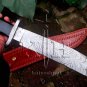 Damascus steel handmade knives 17" Beautiful Damascus steel feather pttern bowie
