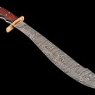 Damascus steel handmade knives -25" Damascus steel Machete sword/camping/outdoor