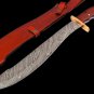 Damascus steel handmade knives -25" Damascus steel Machete sword/camping/outdoor