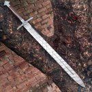 Custom handmade Damascus steel knives 36" Damascus steel sword/camping sword