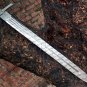 Custom handmade Damascus steel knives 36" Damascus steel sword/camping sword