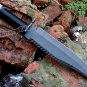 Custom handmade D-2 steel knives 17" D-2 steel Hunting knife blackened blade